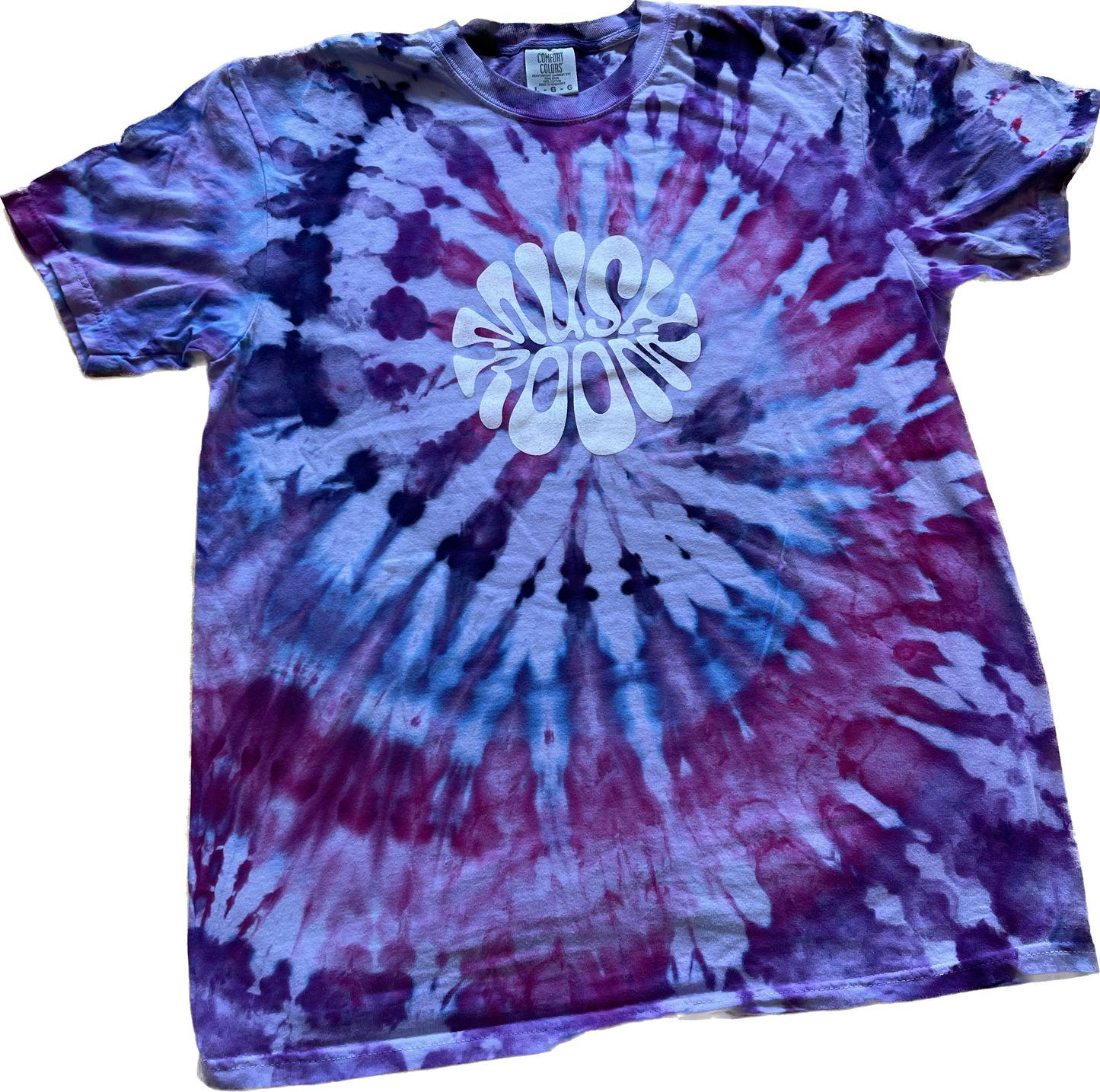 L - Hand Dyed Round Logo Tee